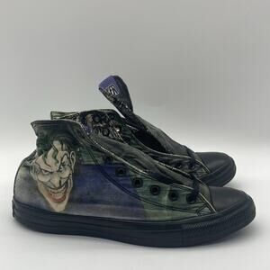 Mens SIze 10 Converse Chuck Taylor All Star High DC Comics Joker Sneaker 150864C